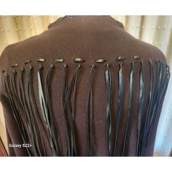 J45  Ariat Western sweater cardigan with fringe - Picture 4 of 14